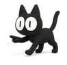 Katito, la mascota de AlToque, señalando el mapa